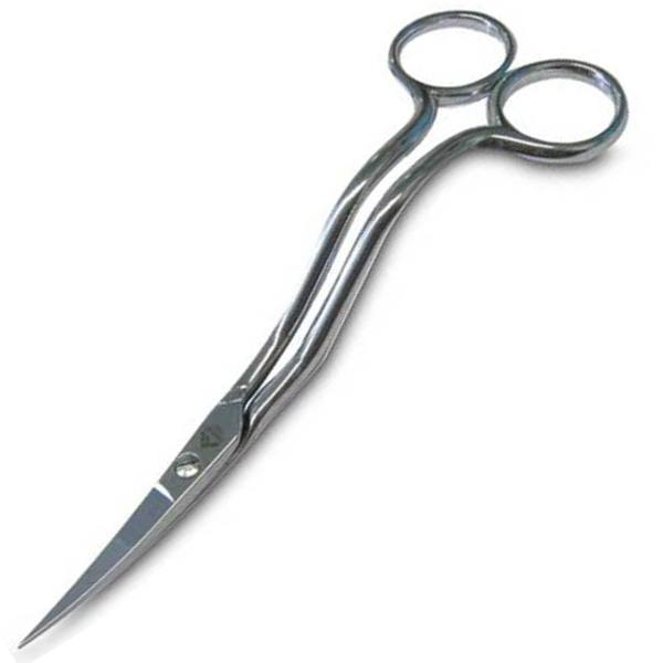 TIJERA MADEIRA CROMO DOBLE CURVA (14CM/5,5") - Image 2